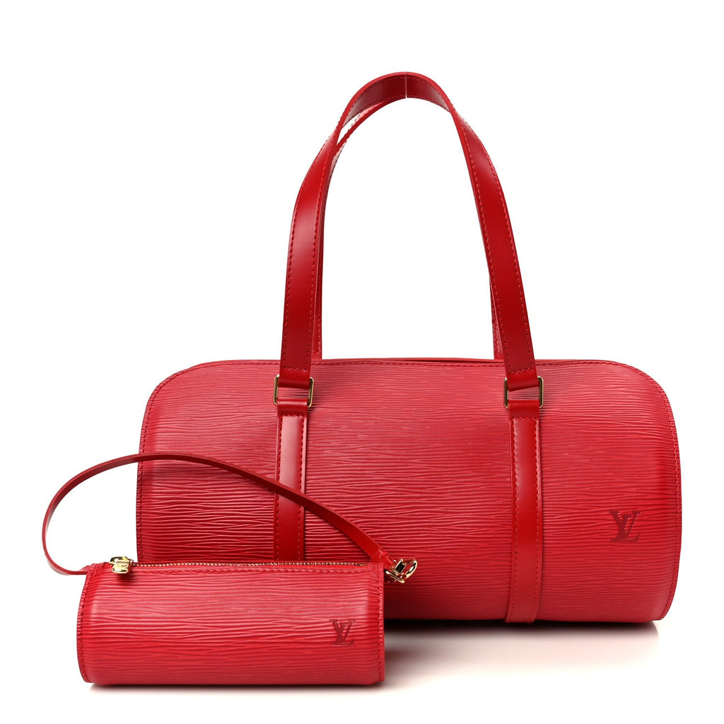 Louis Vuitton Epi Soufflot Castillan Red