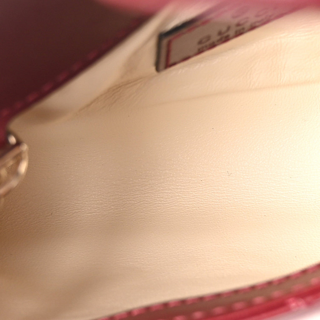 Gucci Calfskin Matelasse Super Mini GG Marmont Shoulder Bag Rosso Ancora