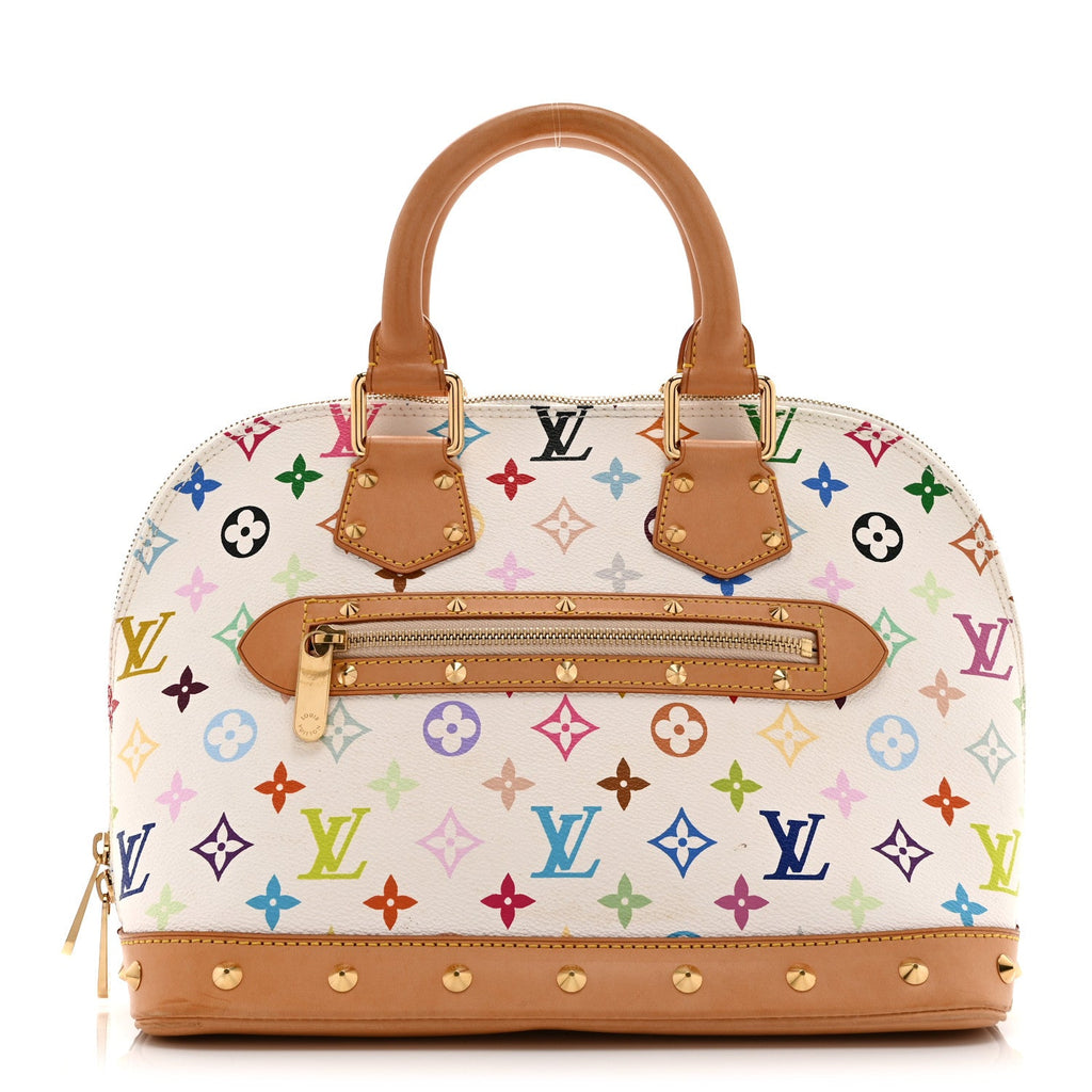 Louis Vuitton Monogram Multicolor Alma White