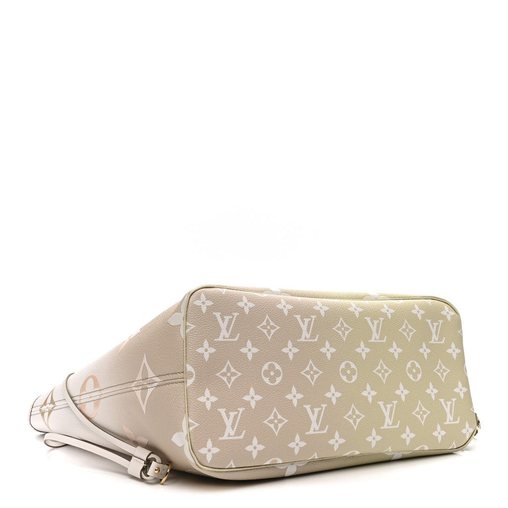 Louis Vuitton Monogram Giant Spring In The City Neverfull MM Sunset Kaki