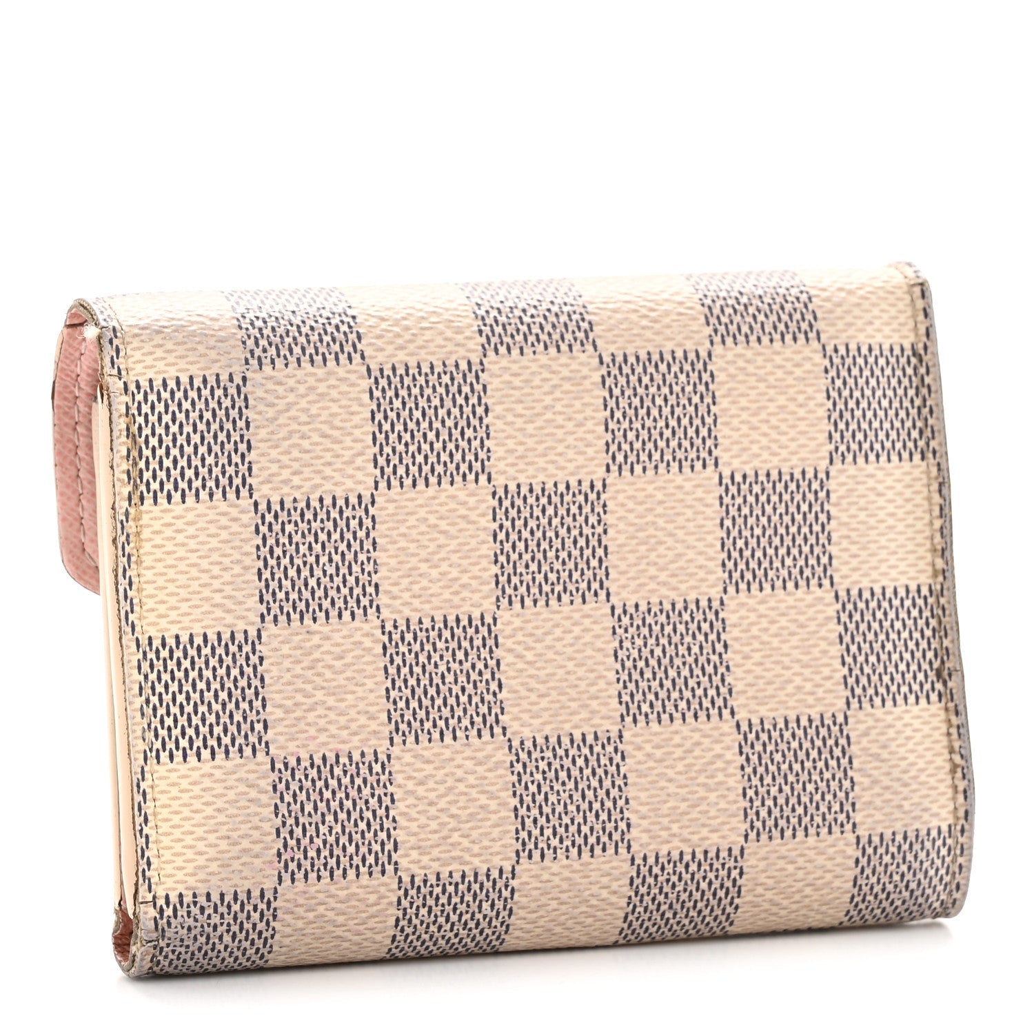 Louis Vuitton Damier Azur Victorine Wallet Rose Ballerine
