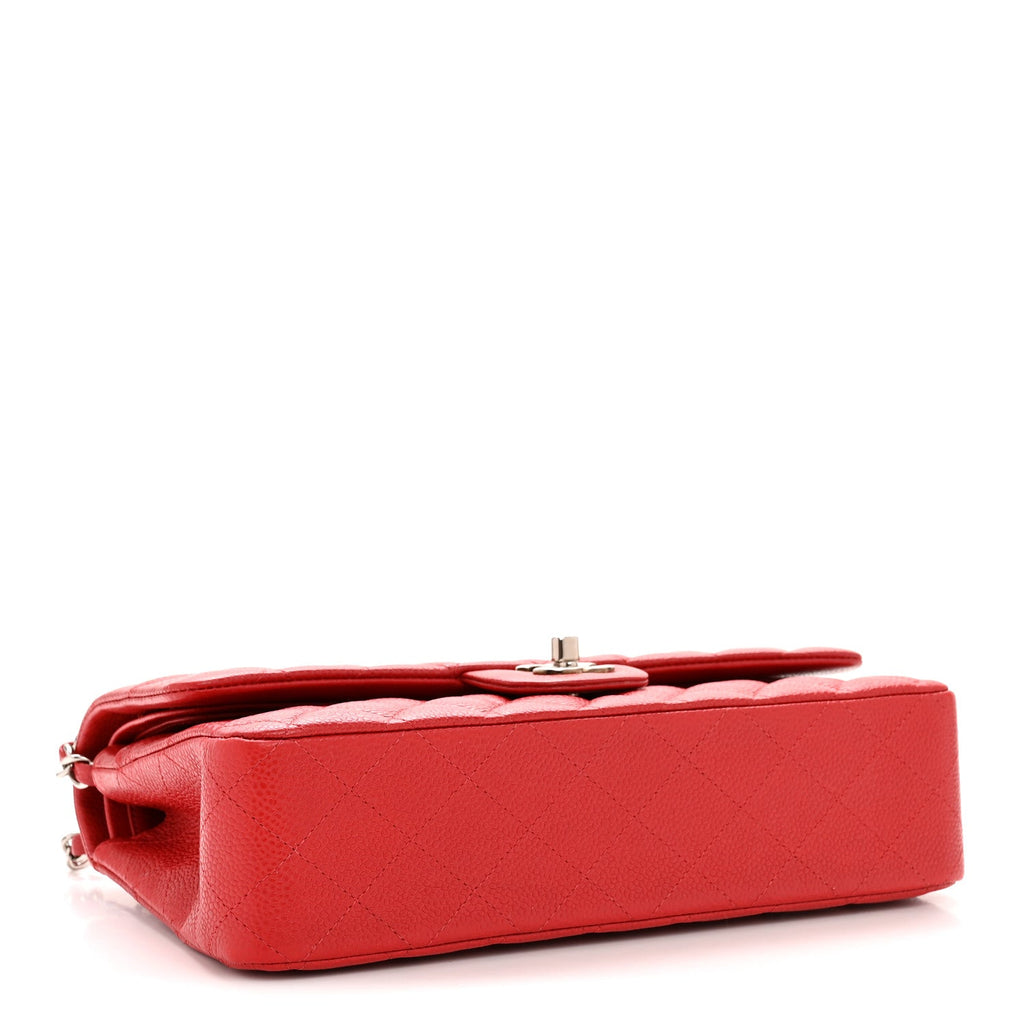 Chanel Caviar Quilted Medium Double Flap Red