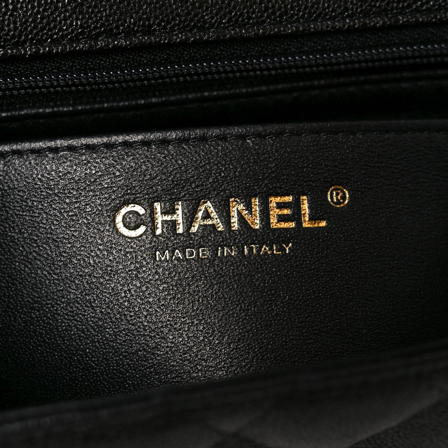 Chanel Caviar Quilted Mini Top Handle Rectangular Flap Black