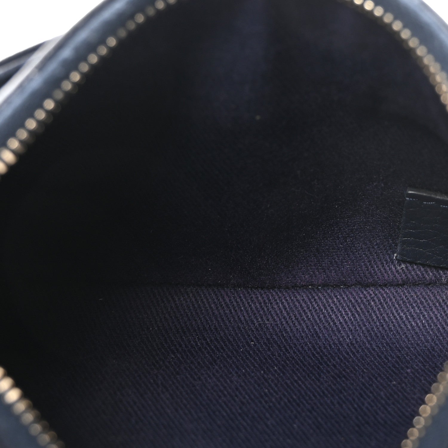 Grained Calfskin Neo Executive Cosmetic Case Navy