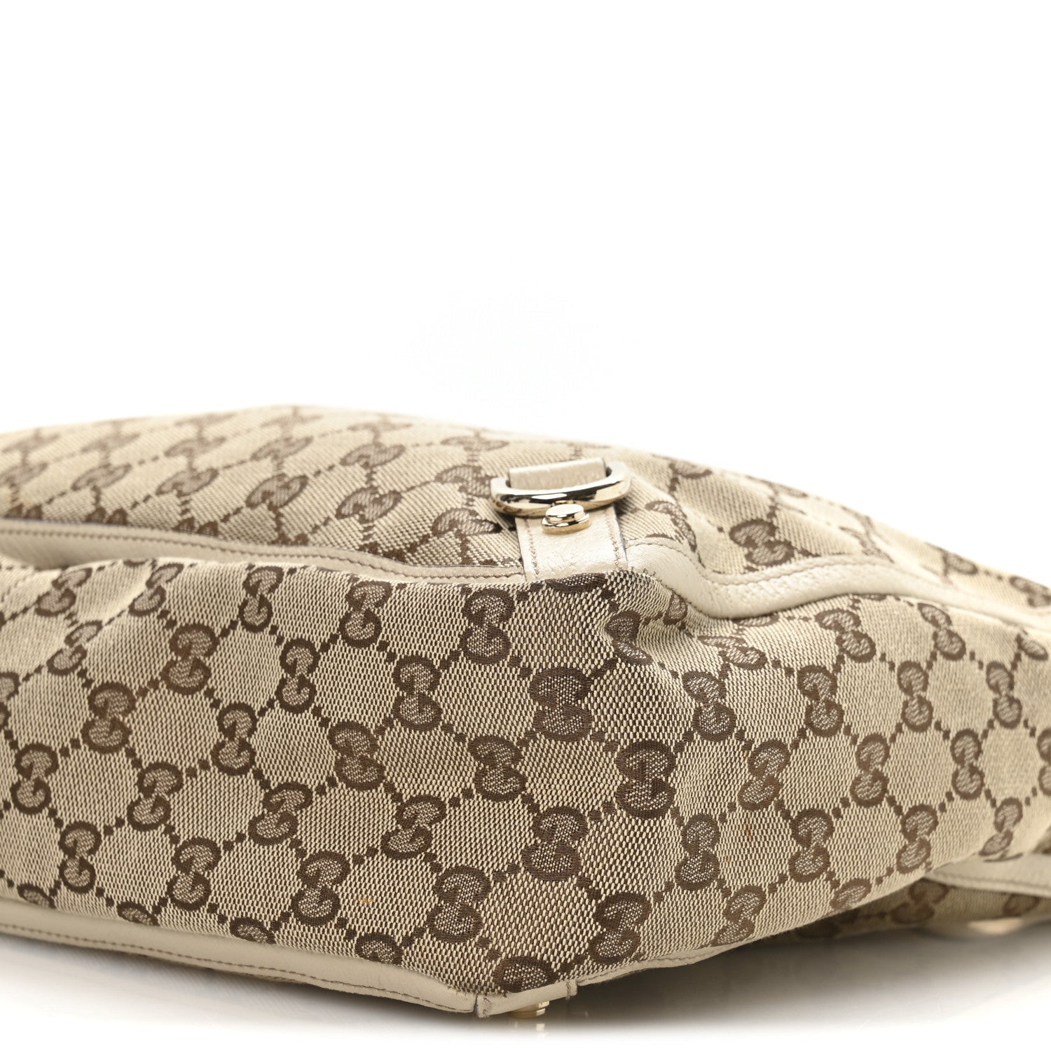 Gucci Monogram Medium Abbey Tote White