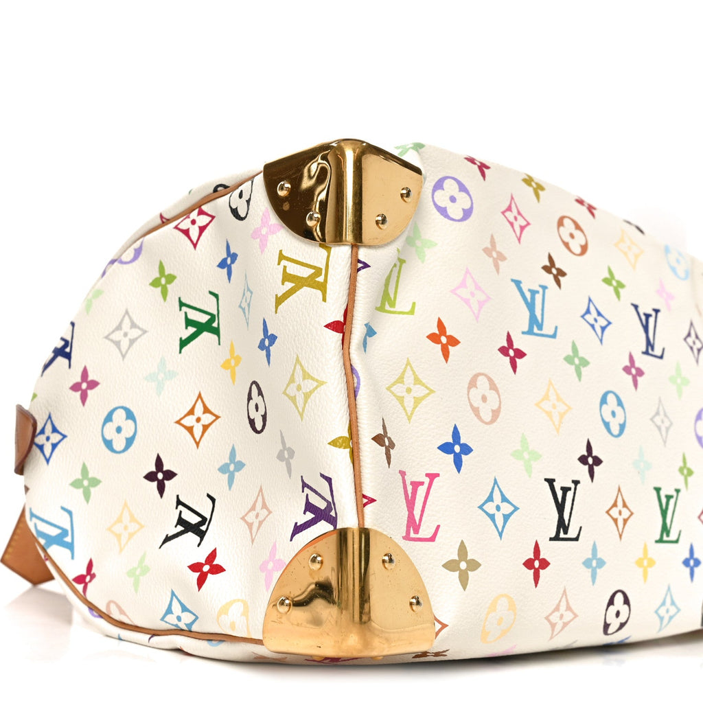 Louis Vuitton Monogram Multicolor Speedy 30 White