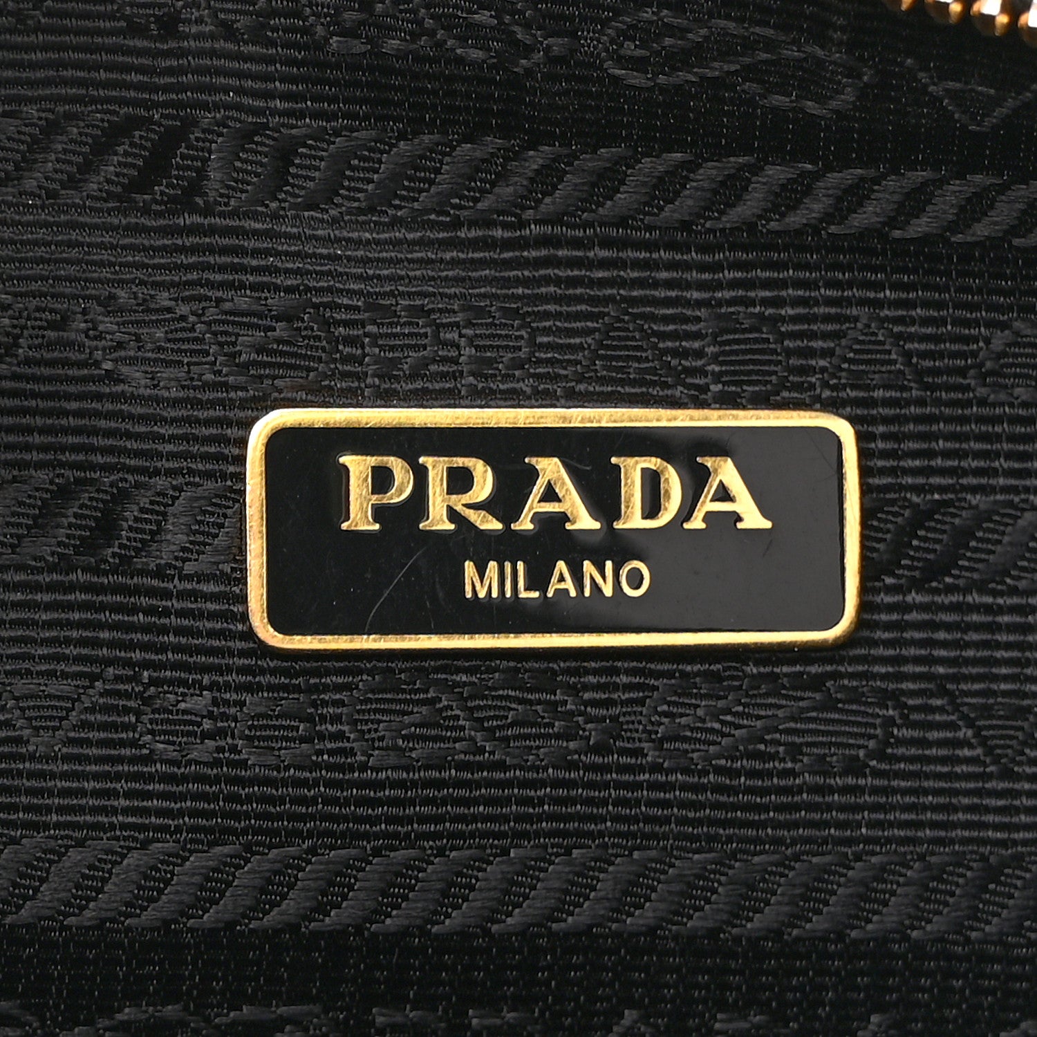 Prada Saffiano Lux Re-Edition 2005 Shoulder Bag Black