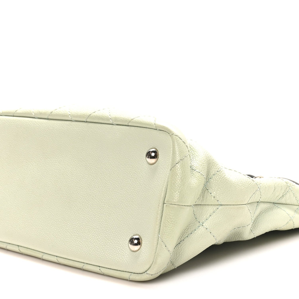 Chanel Grained Calfskin Shopping Fever Tote Green