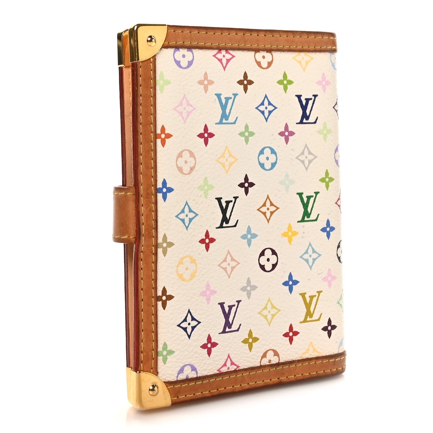 Louis Vuitton Monogram Multicolor Small Ring Agenda Cover White