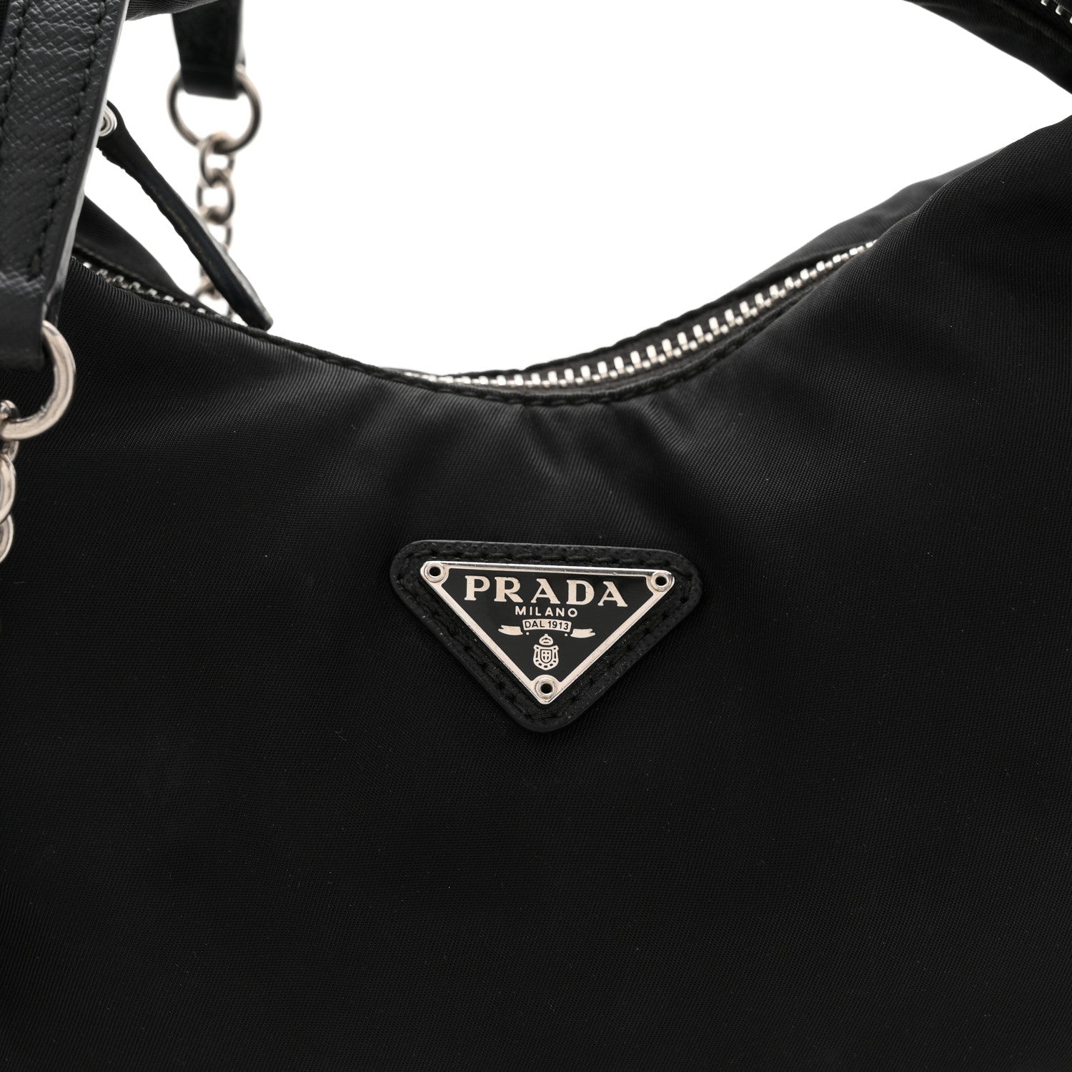 Prada Tessuto Nylon Saffiano Re-Edition 2006 Shoulder Bag Black