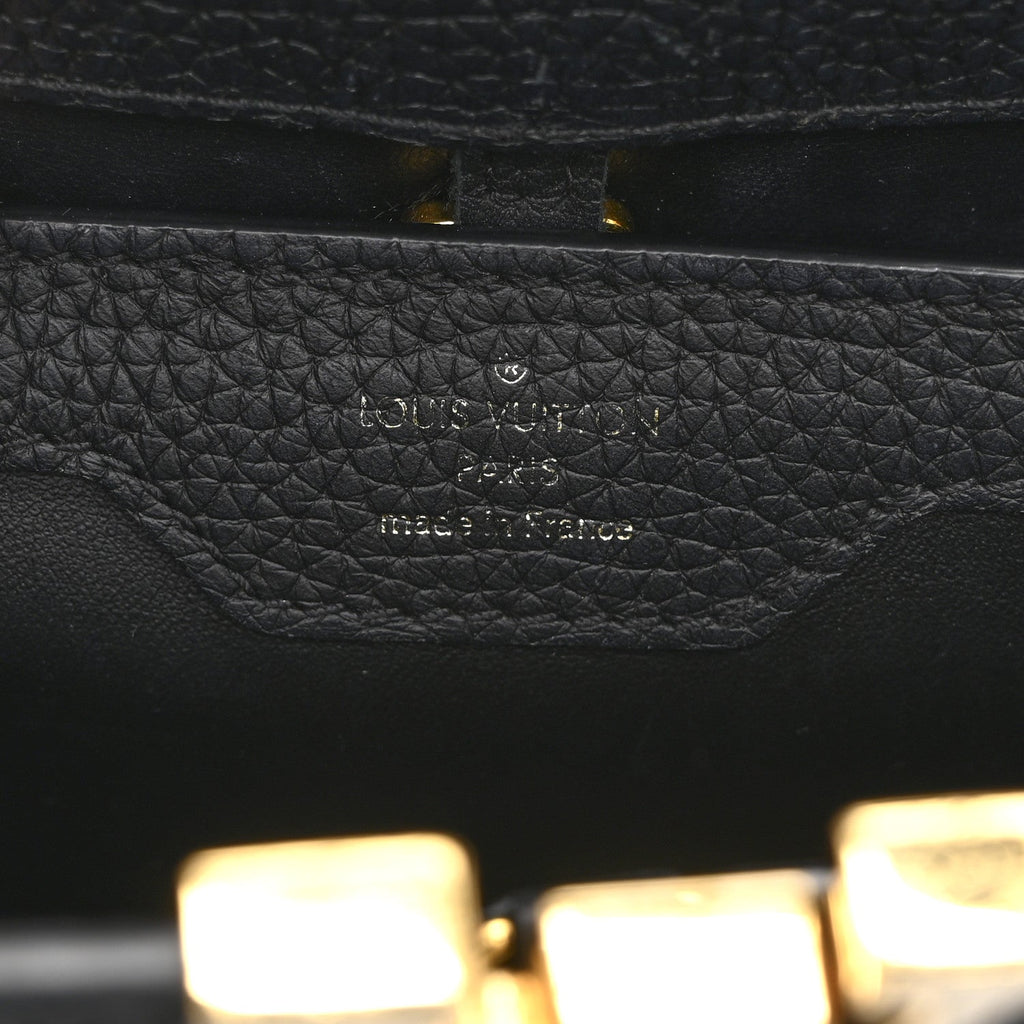 Louis Vuitton Taurillon Capucines BB Black General Blue