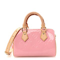 Louis Vuitton Vernis Monogram Nano Speedy Mochi Pink