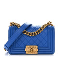 Chanel Lambskin Quilted Small Boy Flap Blue