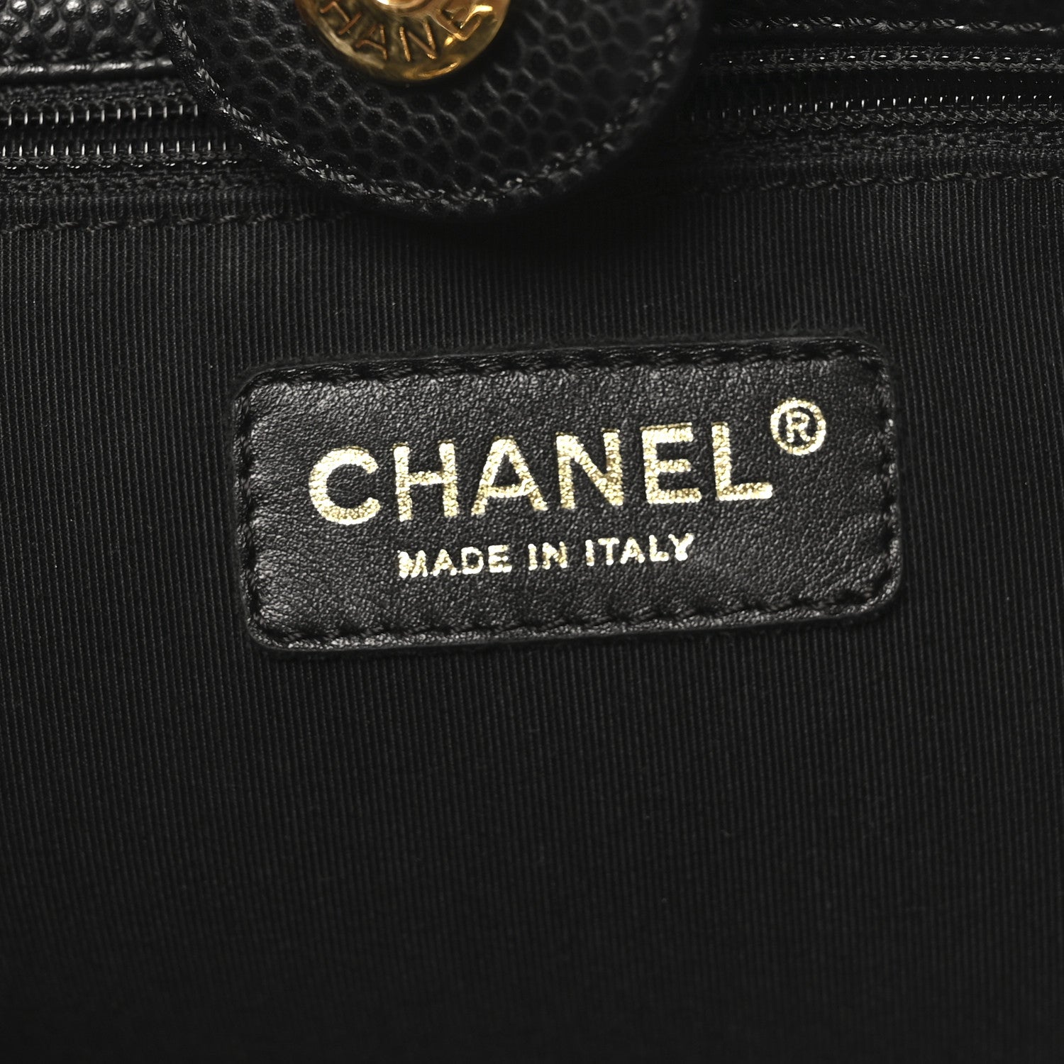 Chanel Caviar Quilted Petit Shopping Tote PST Black