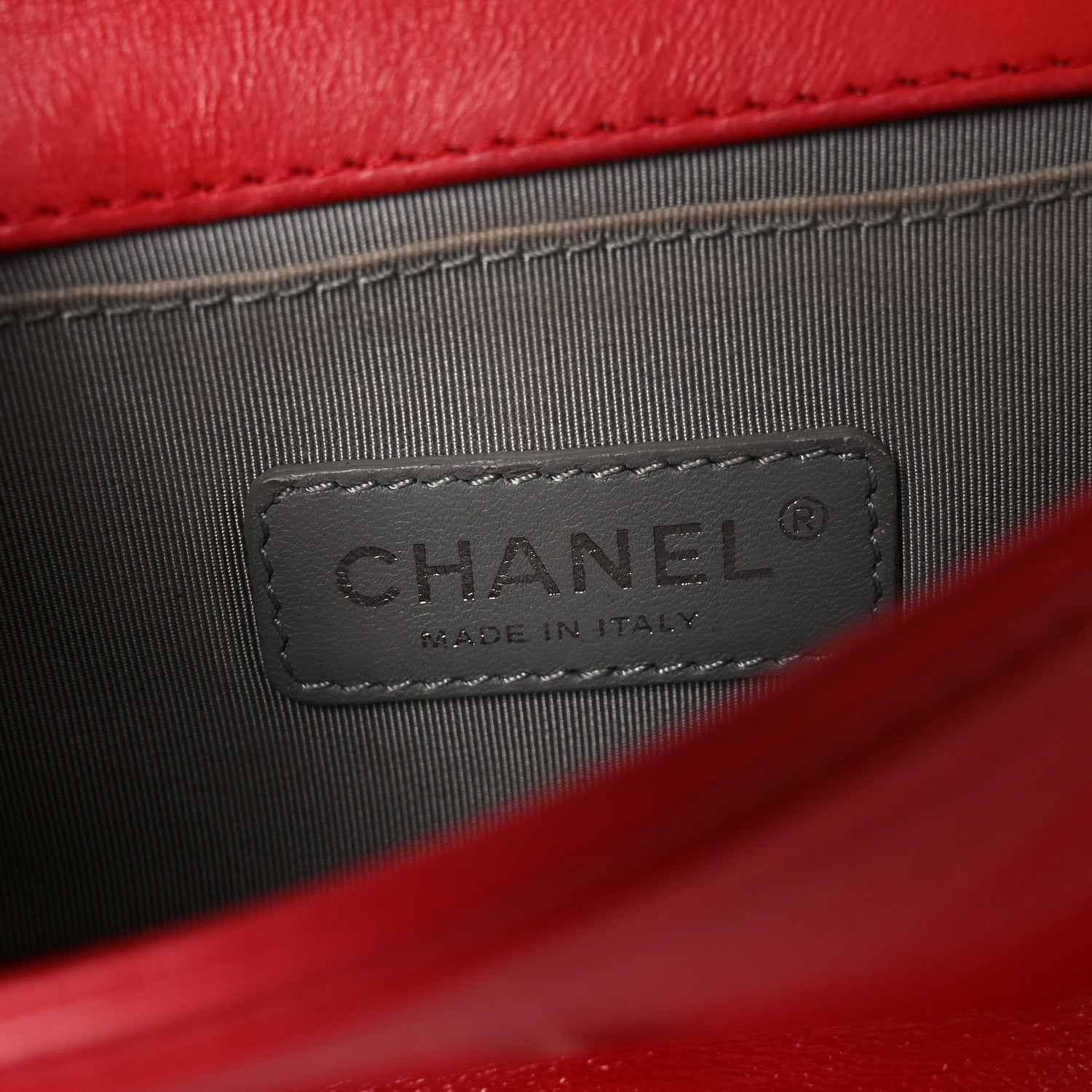 Chanel Galuchat Stingray Small Boy Flap Red
