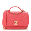 Chanel Caviar Quilted Small Business Affinity Flap Coral
