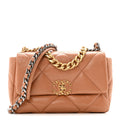 Chanel Lambskin Quilted Medium Chanel 19 Flap Brown