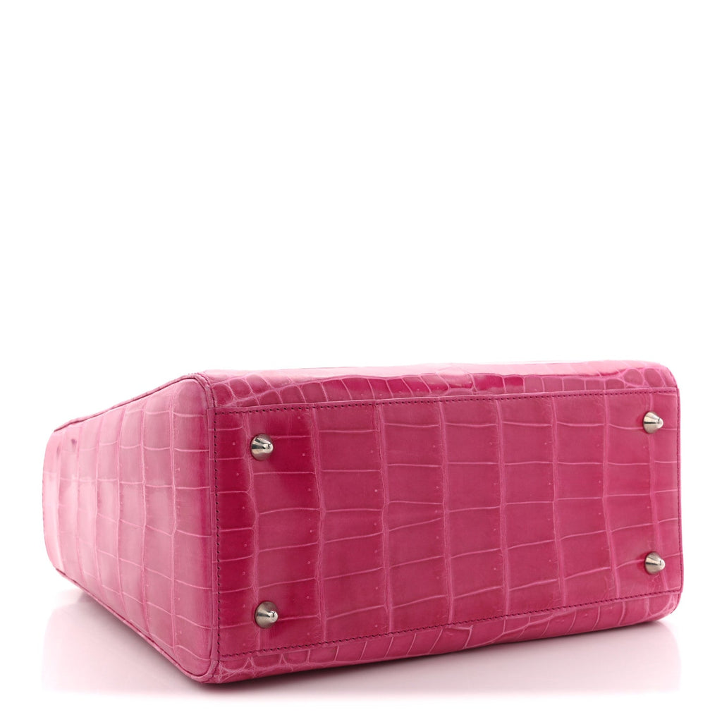 Christian Dior Alligator Medium Lady Dior Pink
