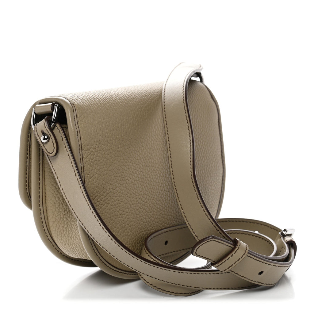 Christian Dior Grained Calfskin Mini Gallop Bag With Strap Beige