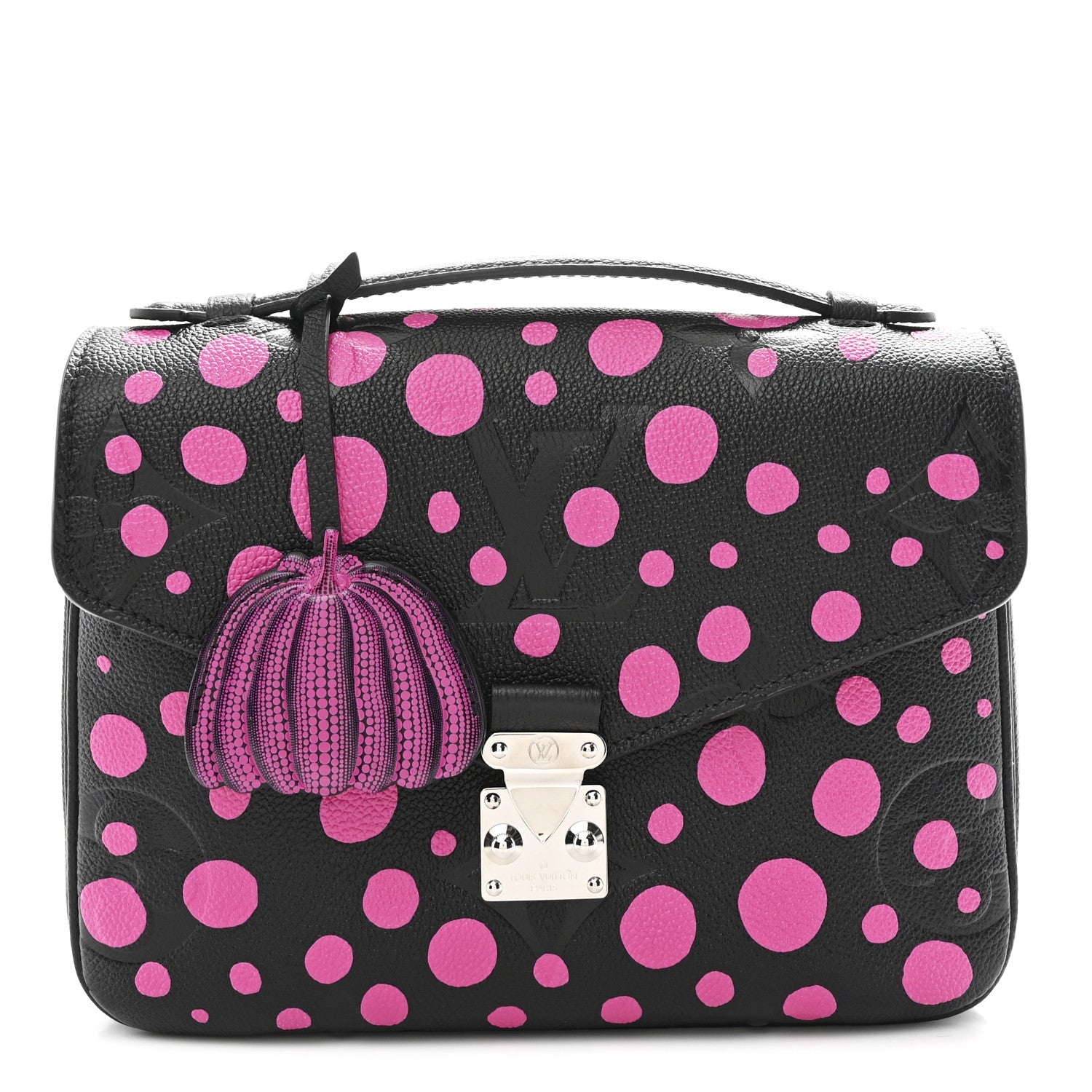 Louis Vuitton LV x YK Empreinte Monogram Giant Pochette Metis Black Fuchsia
