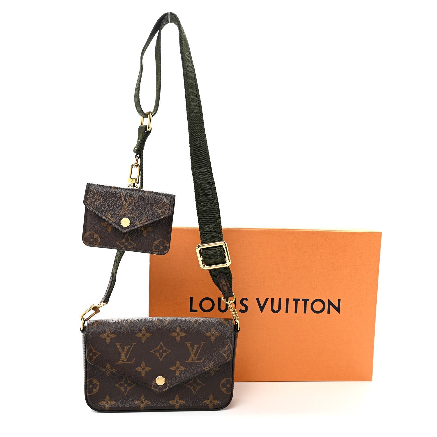 Louis Vuitton Monogram Felicie Strap & Go Kaki