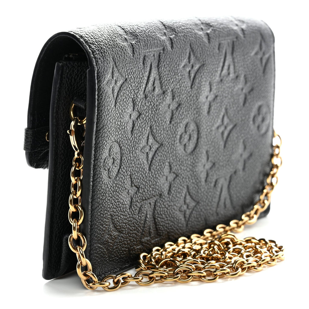 Louis Vuitton Empreinte Vavin Chain Wallet Black
