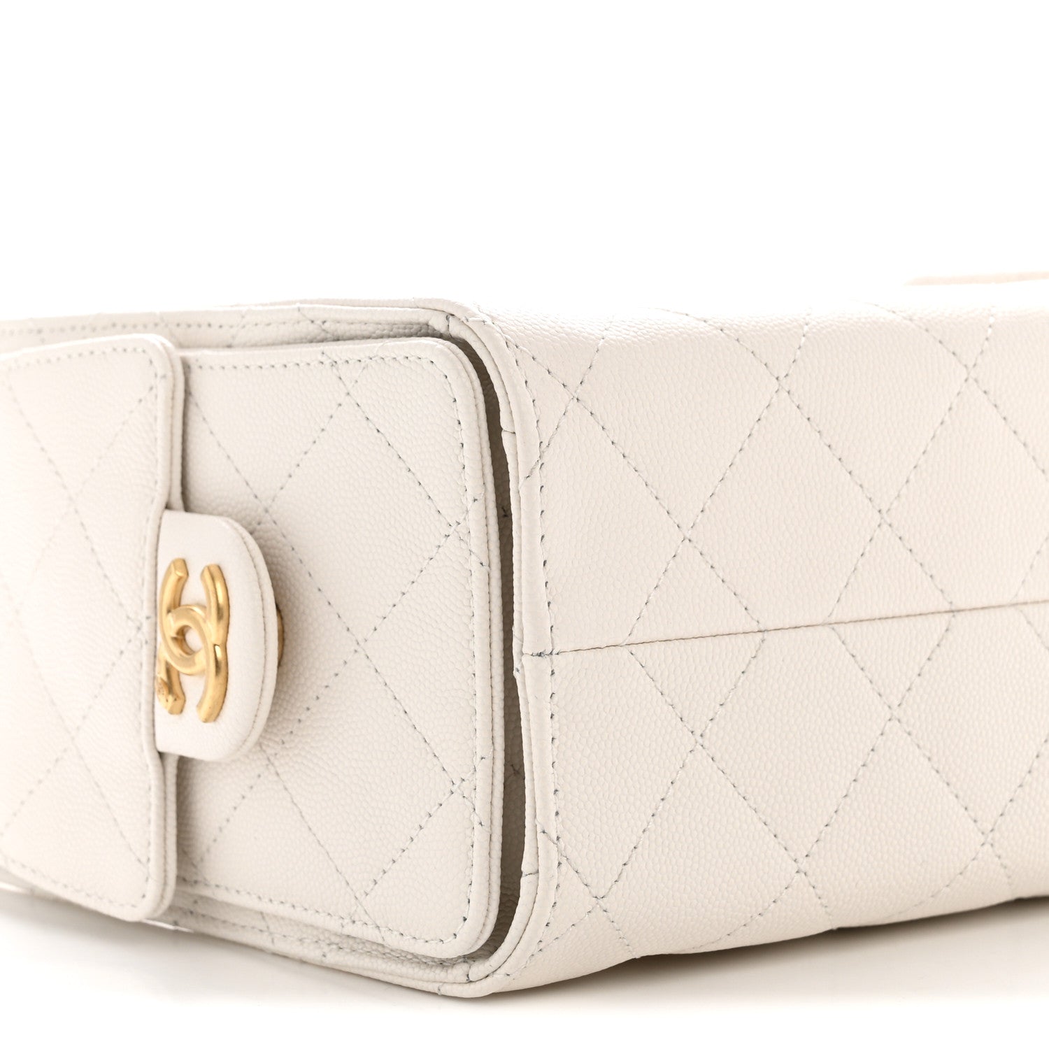 Chanel Caviar Quilted Mini Chanel 25 Handbag White