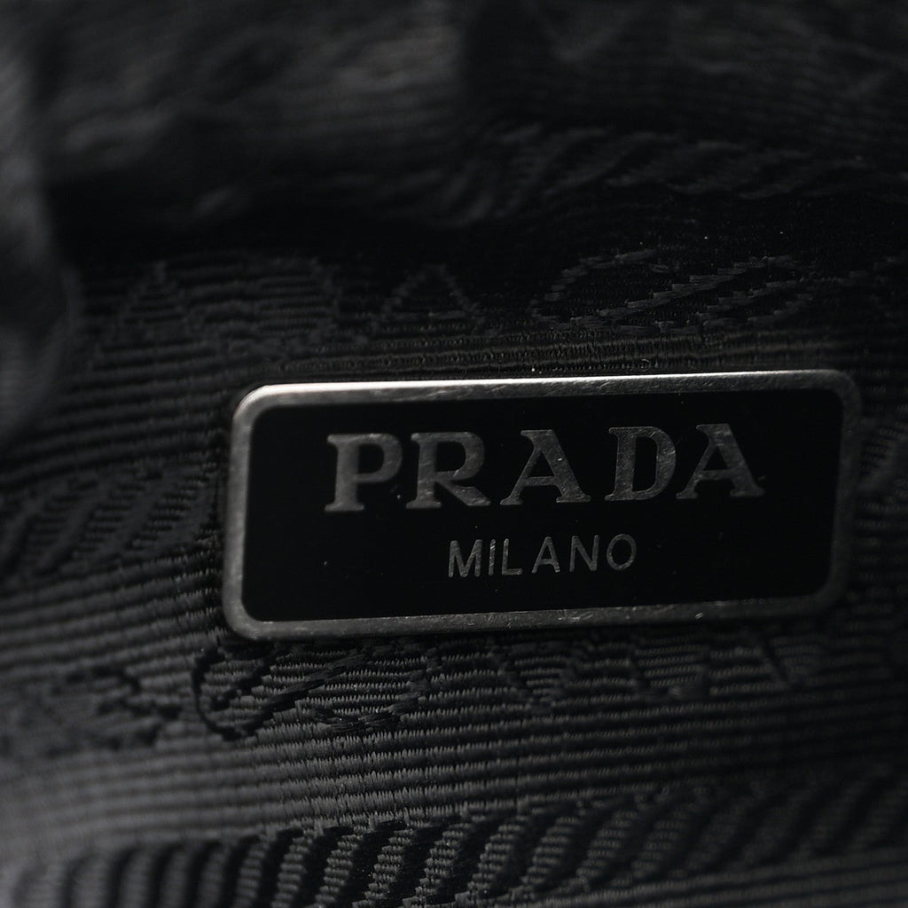 Prada Tessuto Nylon Saffiano Re-Edition 2006 Shoulder Bag Black