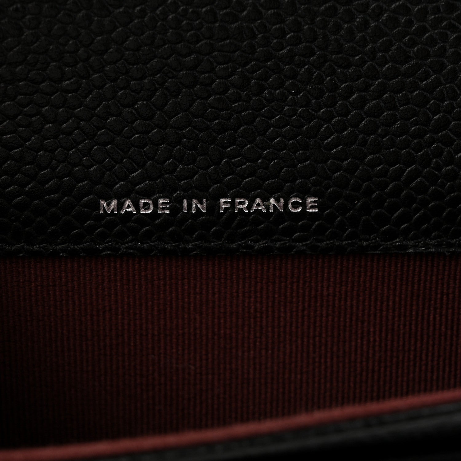 Caviar Quilted Flap Card Holder Wallet Black