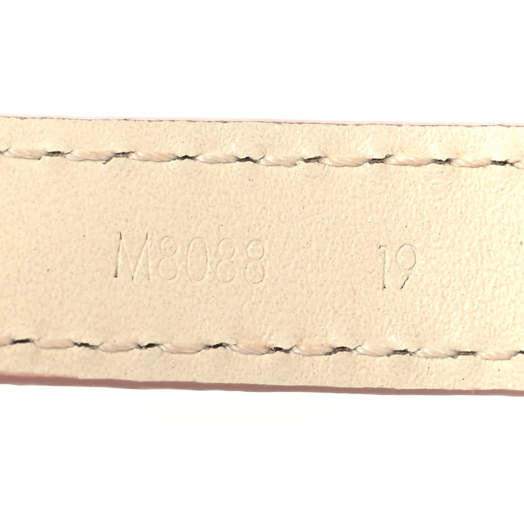 Louis Vuitton Calfskin Iconic Bracelet 17 Rose Poudre