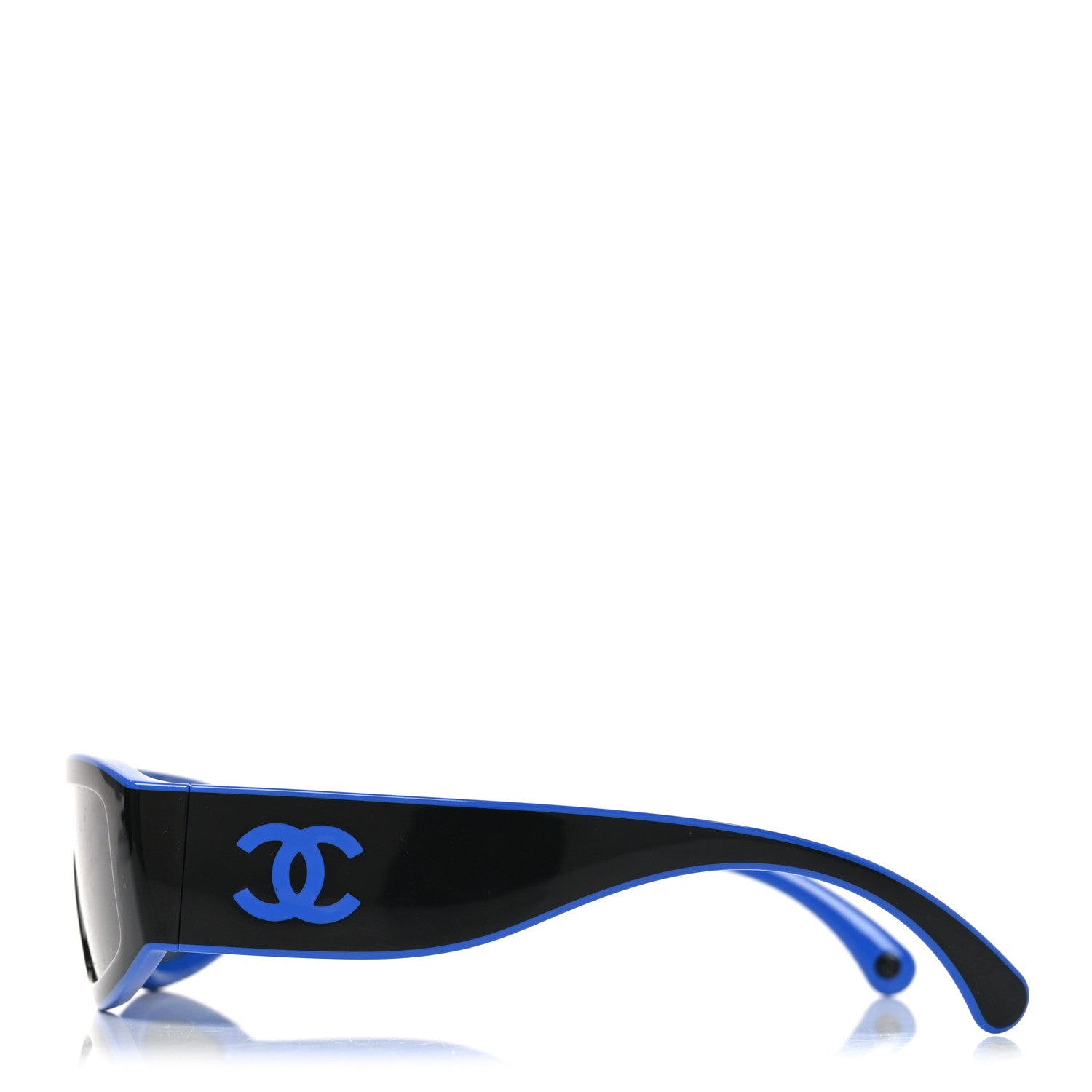 Acetate Cat Eye Sunglasses 6057 Black Blue