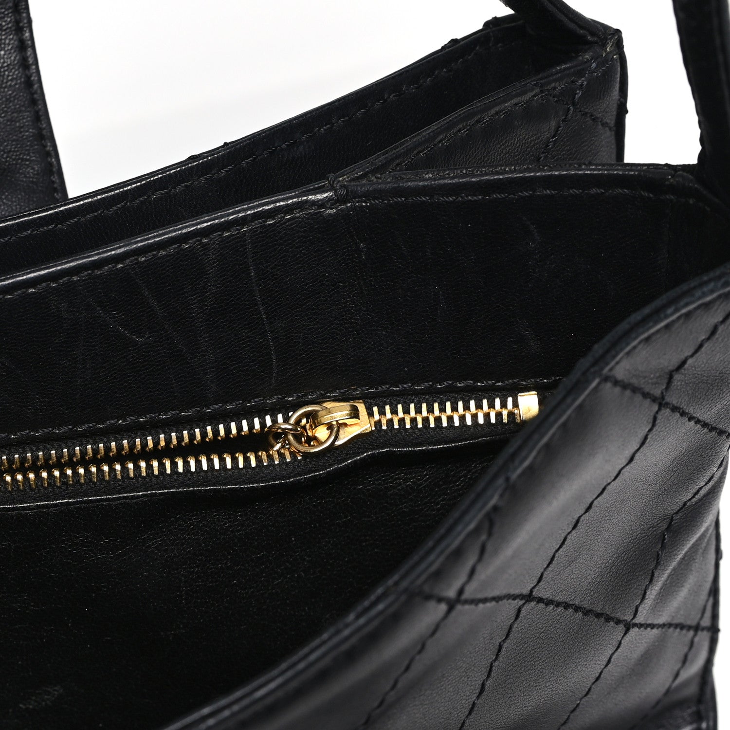 Chanel Lambskin Quilted CC Flap Shoulder Bag Black