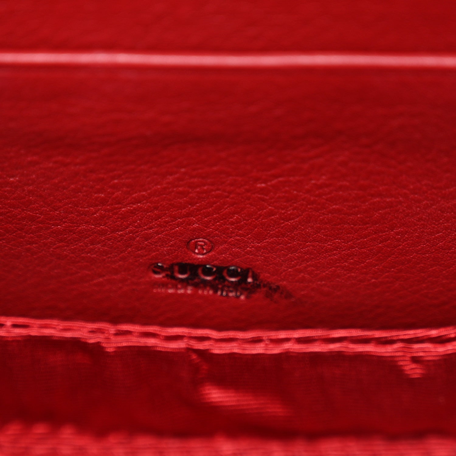 Gucci Moire Fabric Calfskin Rhinestone Monogram Monochrome Lizard Embossed Mini Bamboo 1947 Top Handle Chain Bag Red