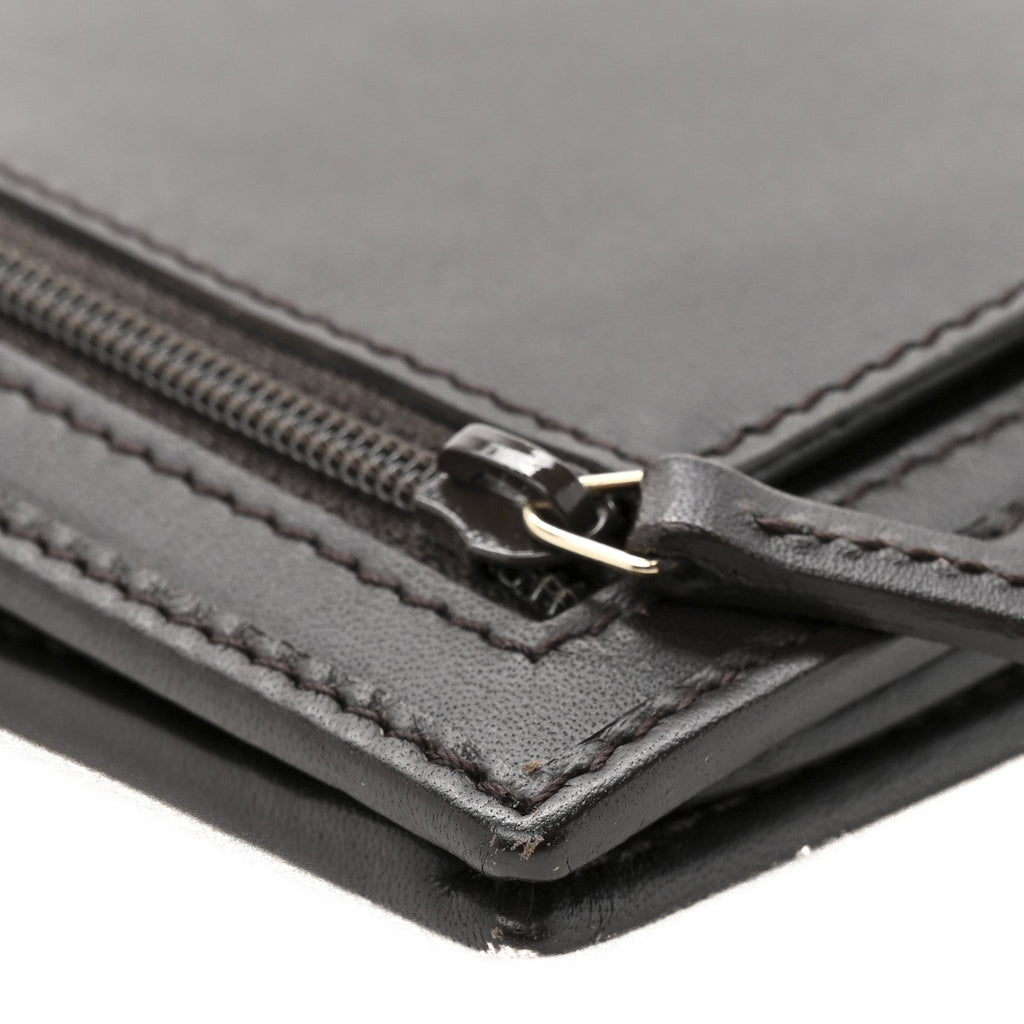 Gucci Monogram Calfskin Ladies Web Continental Wallet Beige Ebony Cocoa