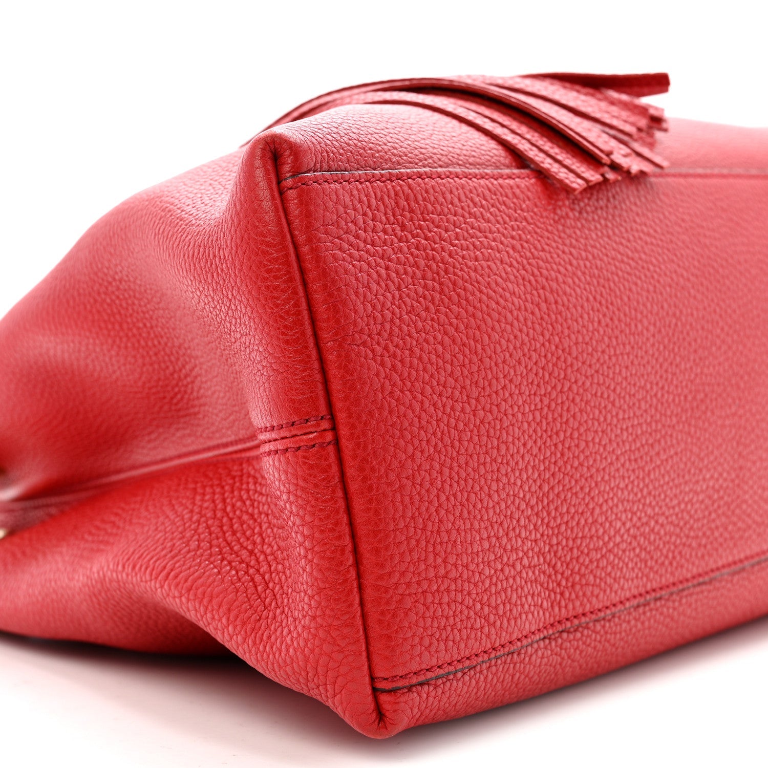 Gucci Cellarius Calfskin Medium Soho Chain Shoulder Bag Vibrant Red