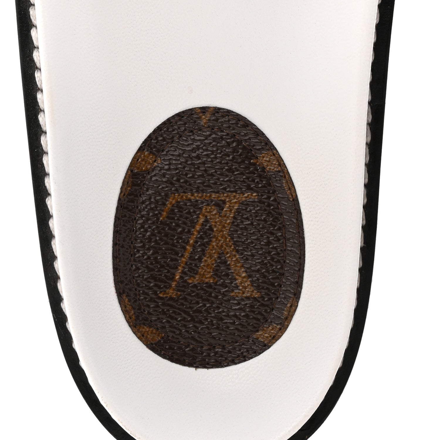 Louis Vuitton Calfskin Sunset Flat Mule Sandals 39 White