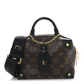 Louis Vuitton Monogram Petite Malle Souple Black