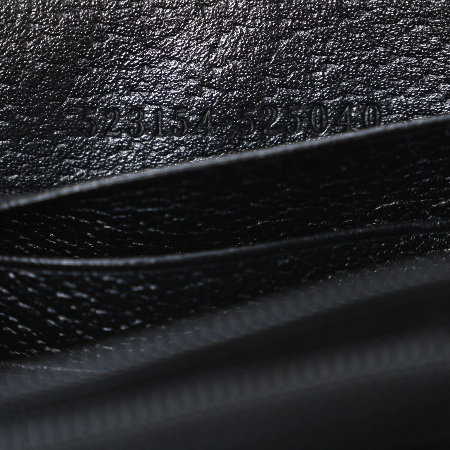 Gucci Calfskin Web Ophidia Zip Around Wallet Black