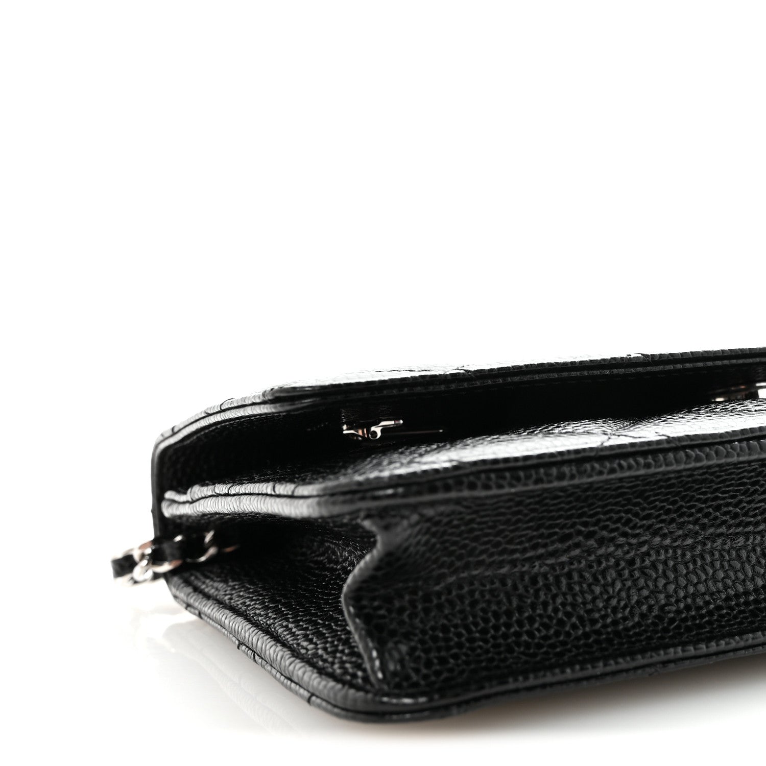 Chanel Caviar Quilted Wallet on Chain WOC Black