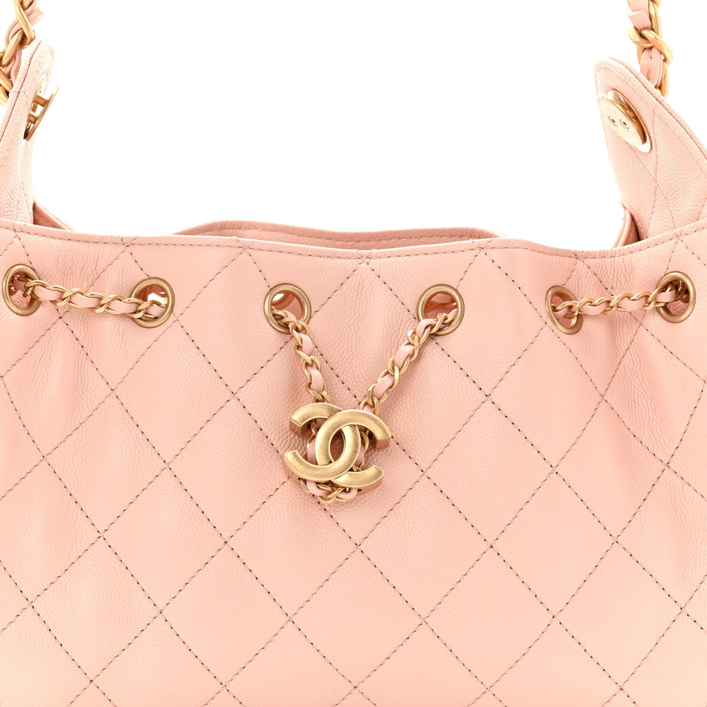 Chanel Caviar Quilted Mini Chanel 25 Handbag Light Pink