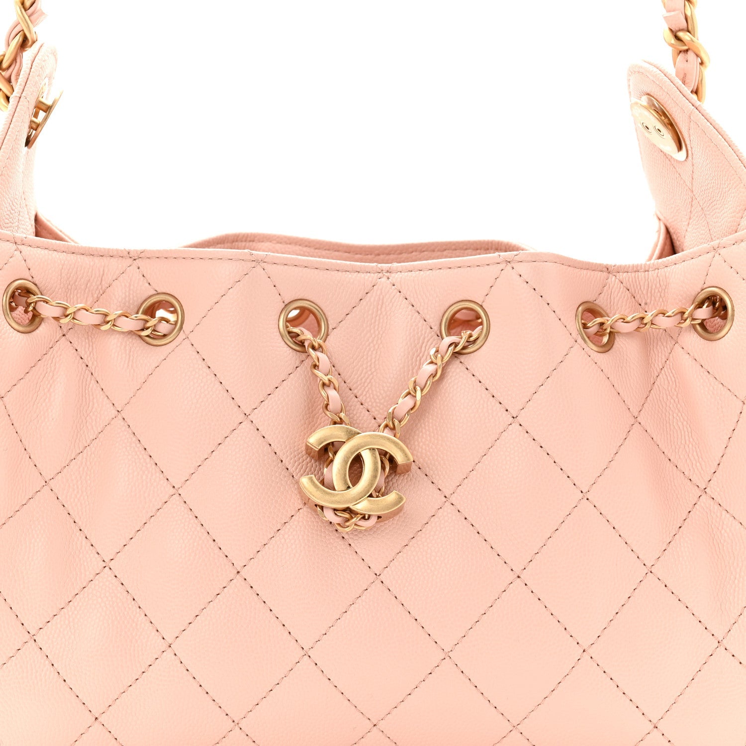 Chanel Caviar Quilted Mini Chanel 25 Handbag Light Pink