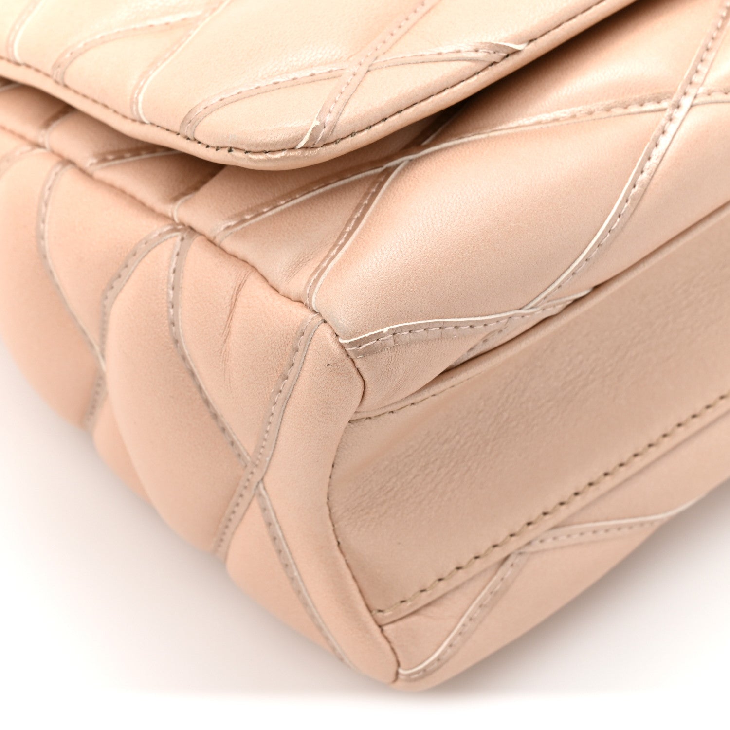 Louis Vuitton Lambskin Malletage GO-14 PM Champagne