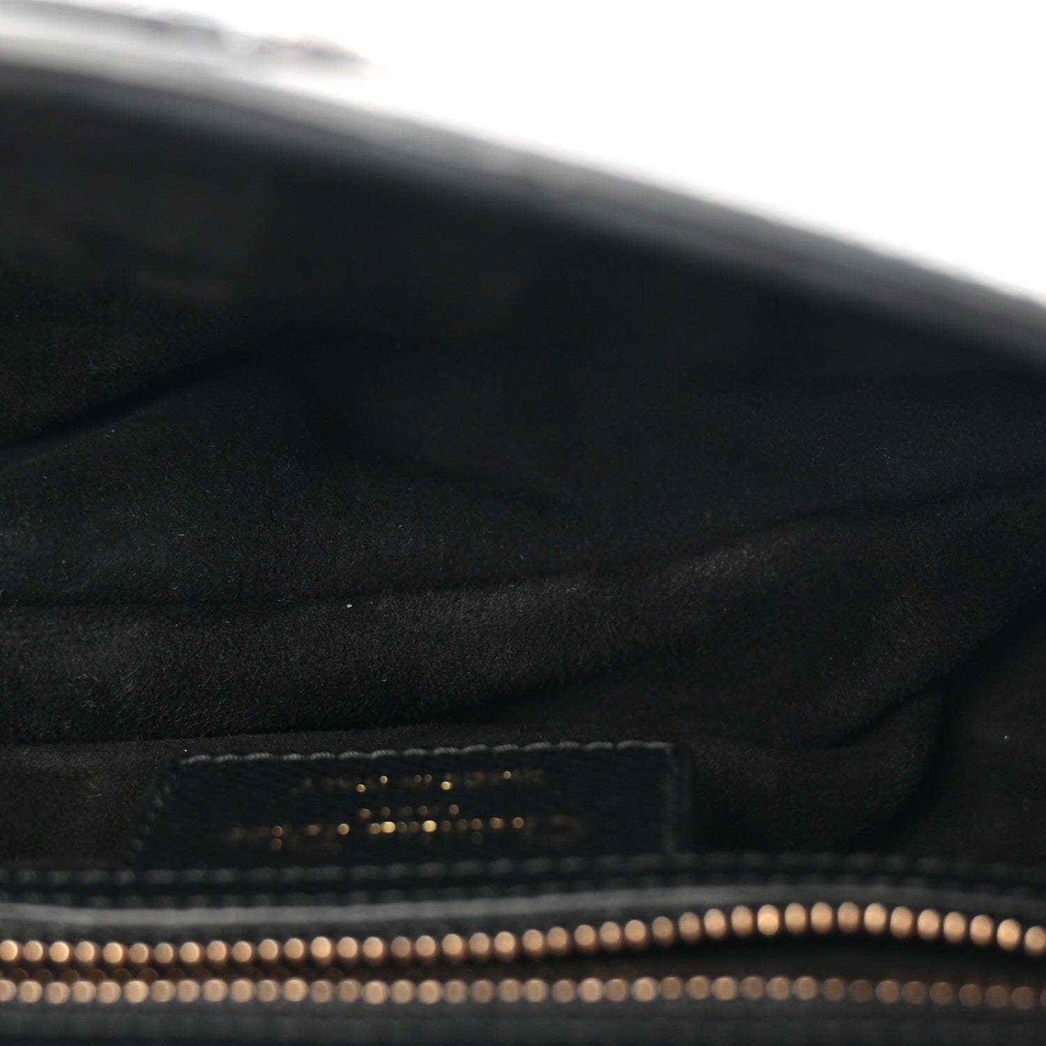 Christian Dior Grained Calfskin Saddle Bag With Strap Black