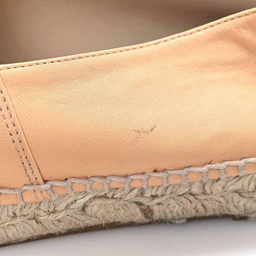 Lambskin CC Espadrilles 38 Nude