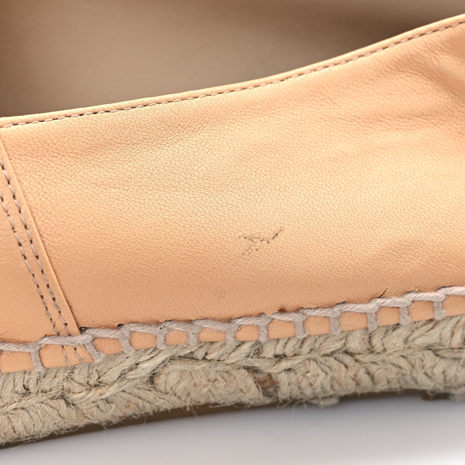 Lambskin CC Espadrilles 38 Nude