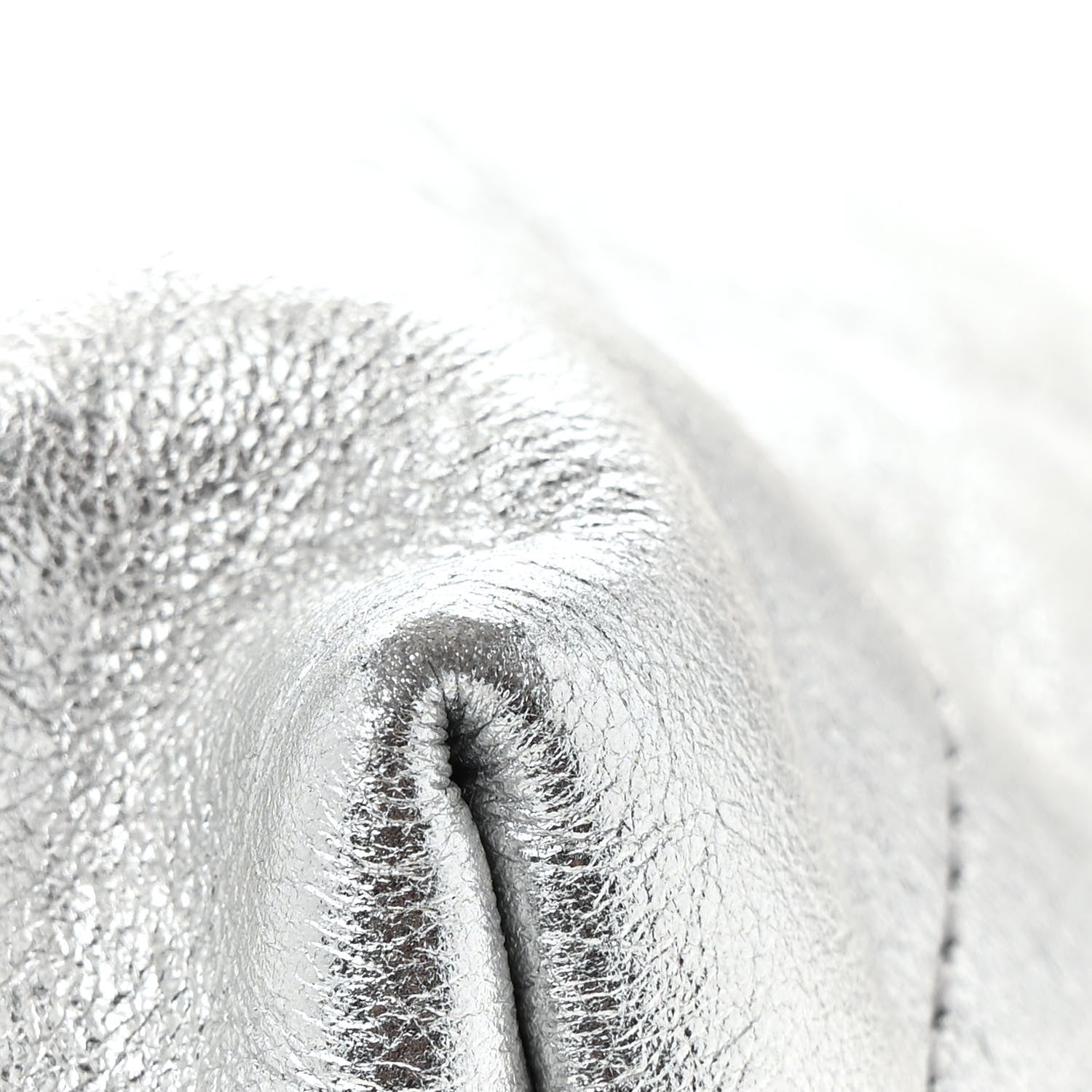 Chanel Metallic Calfskin Quilted Chanel 22 Silver