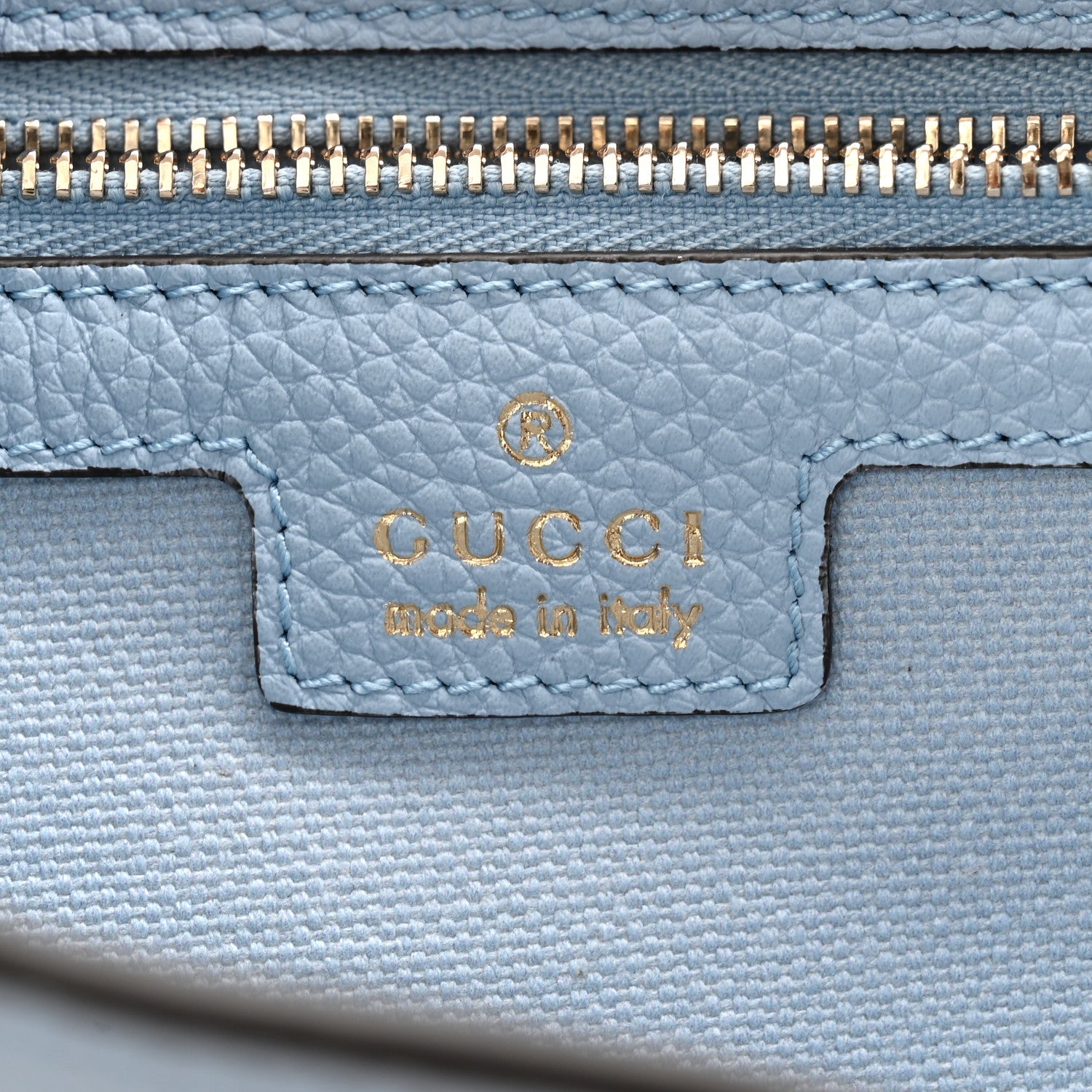 Gucci Grained Calfskin Web Medium Jackie 1961 Hobo Light Blue