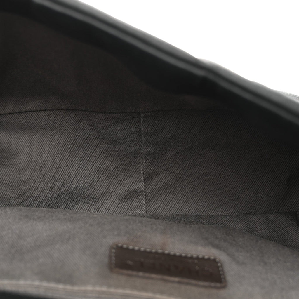 Chanel Iridescent Calfskin Glint Accordion Flap Black