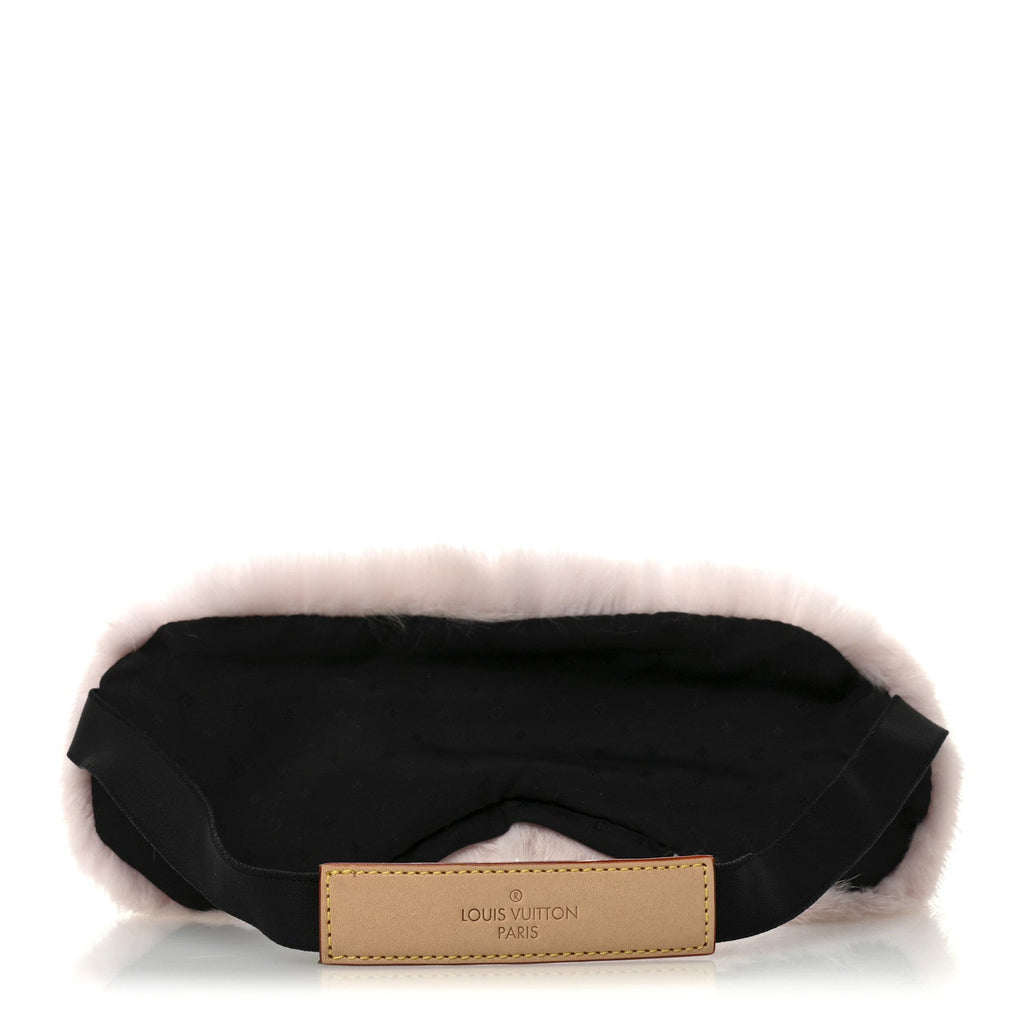 Louis Vuitton Monogram Mink Fur Sleep Mask Light Pink