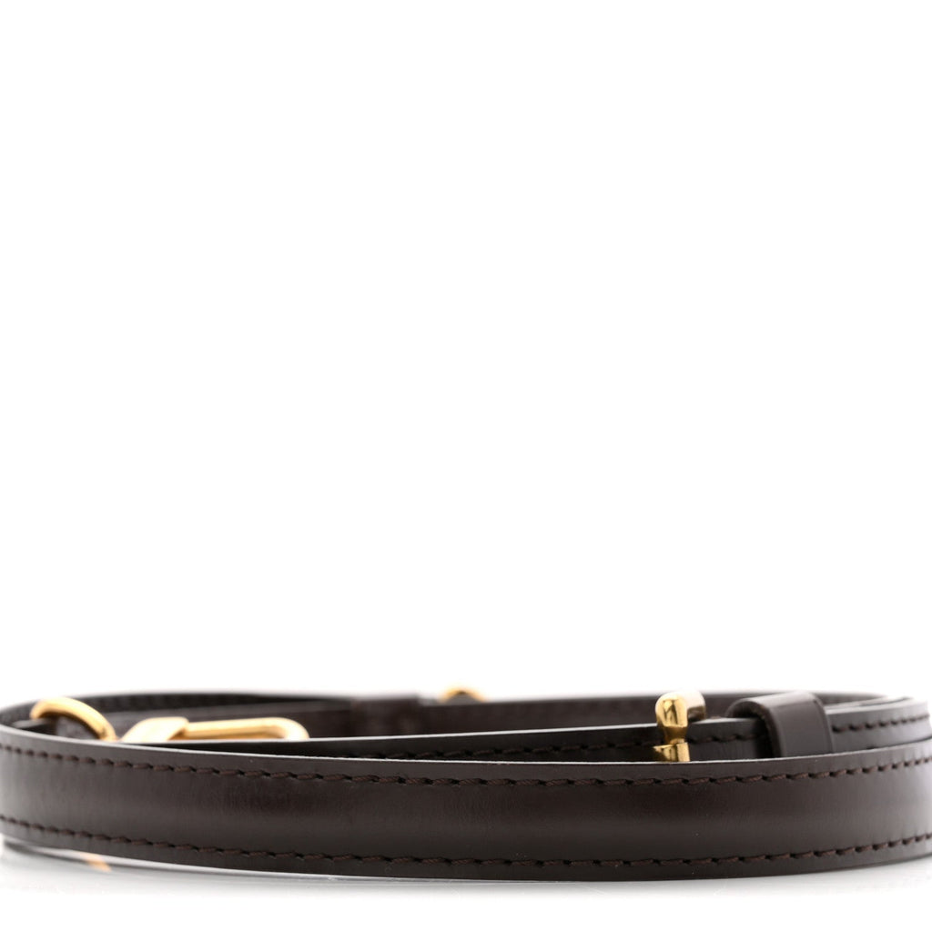 Louis Vuitton Calfskin 16mm Adjustable Shoulder Strap Ebene
